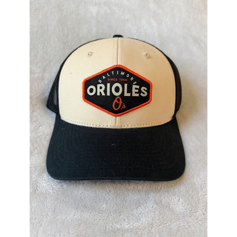 Fan Favorite Baltimore Orioles Hat Mens OSFM Black Excellent Trucker Snapback